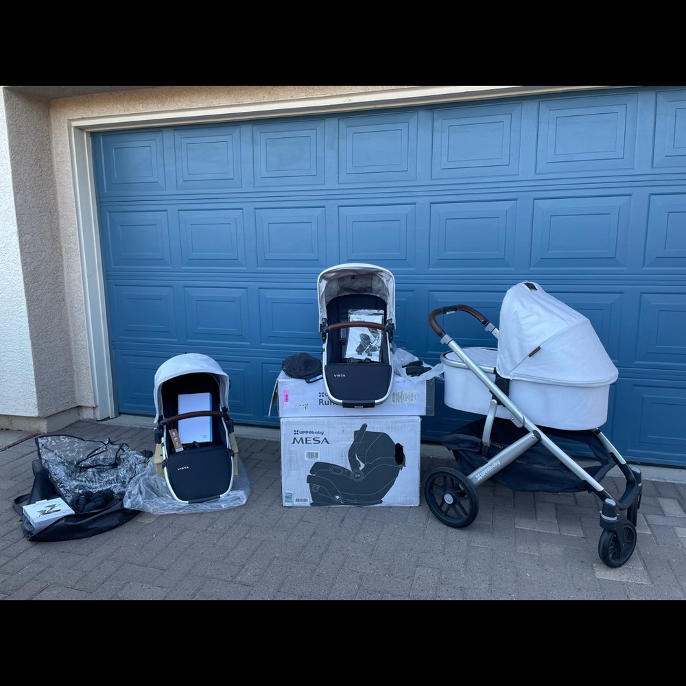 NEW Uppababy Vista Double + Mesa, Bryce. Please read